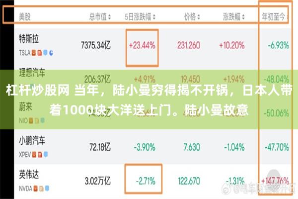 杠杆炒股网 当年，陆小曼穷得揭不开锅，日本人带着1000块大洋送上门。陆小曼故意