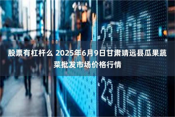 股票有杠杆么 2025年6月9日甘肃靖远县瓜果蔬菜批发市场价格行情